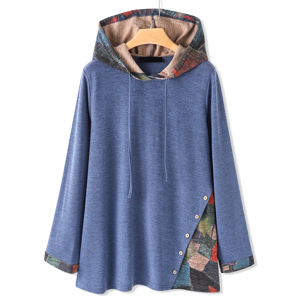 Patchwork Printed Hoodies